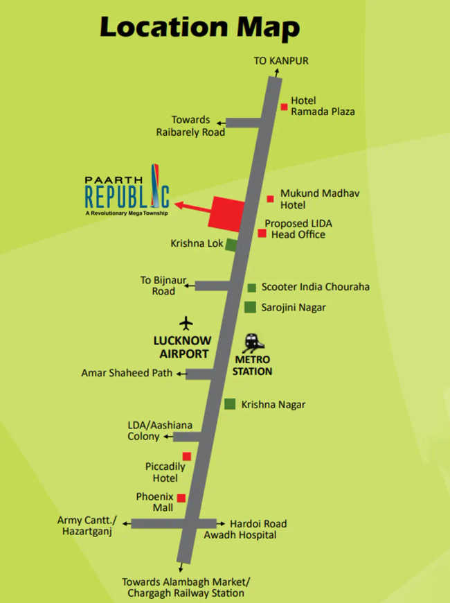 Paarth Canary State Miranpur Pinwat - Location Map