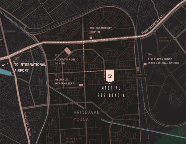 Imperial Residencia Baraulikhalilabad - Location Map