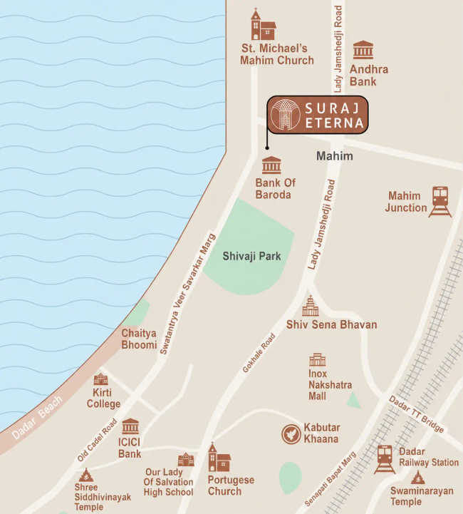 Suraj Eterna Mahim - Location Map