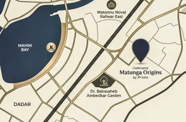 JP Matunga Origins Matunga - Location Map