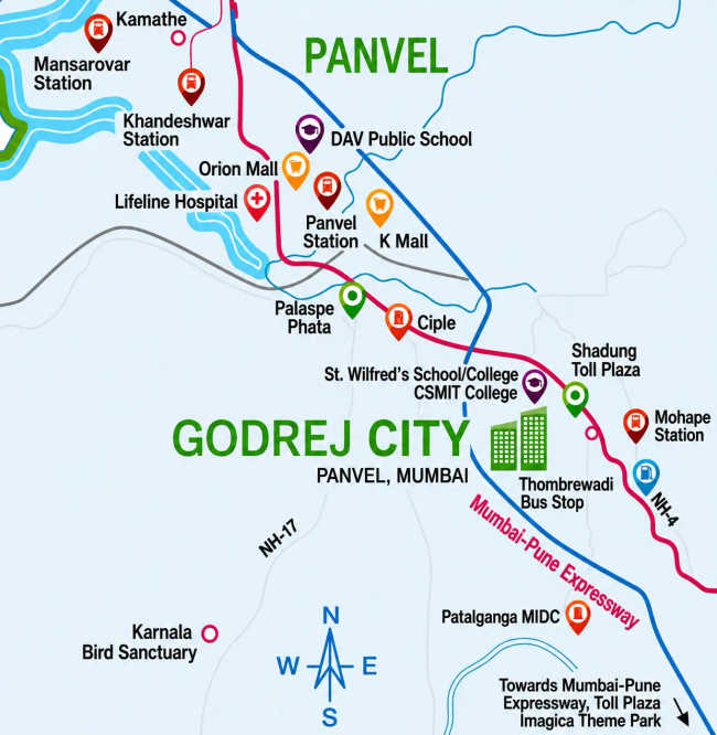 Godrej City Panvel - Location Map
