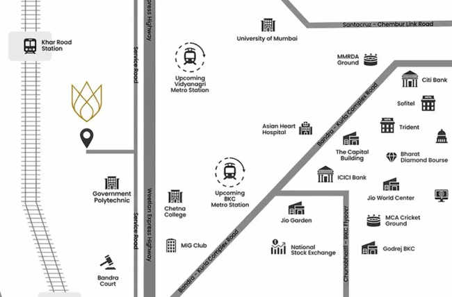 Raymond The Address By GS Sion - Location Map