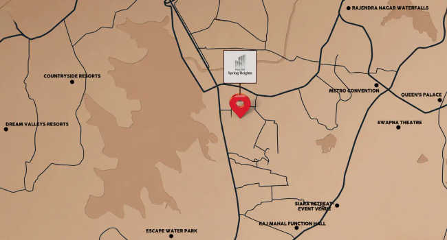 Prestige Spring Heights Budvel - Location Map