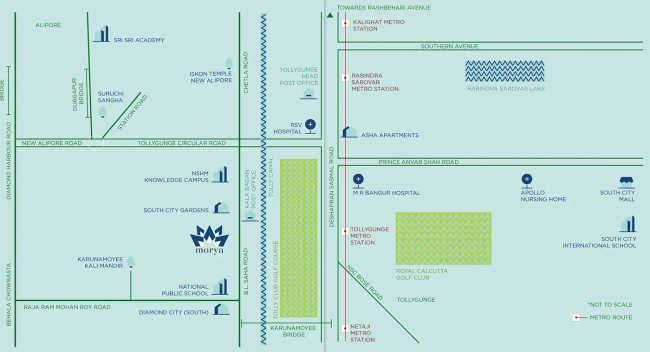 Sugam Morya Tollygunge - Location Map