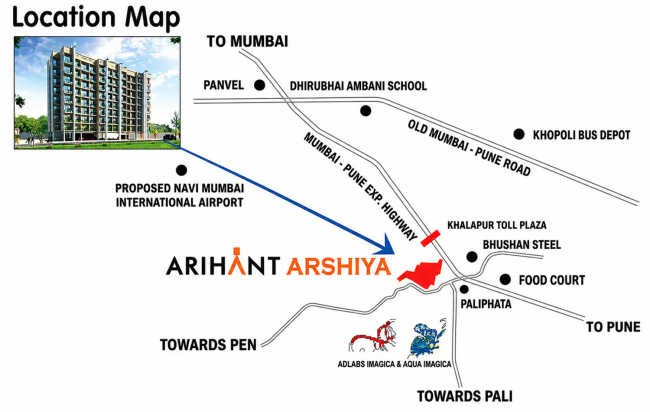 Arihant Arshiya Khopoli - Location Map