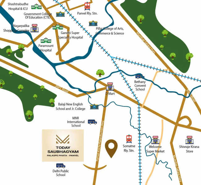 Today Saubhagyam Panvel - Location Map