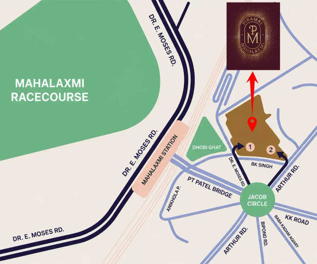 Piramal Mahalaxmi Mahalaxmi - Location Map