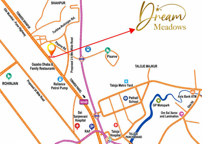 Dream Meadows Rohinjan - Location Map
