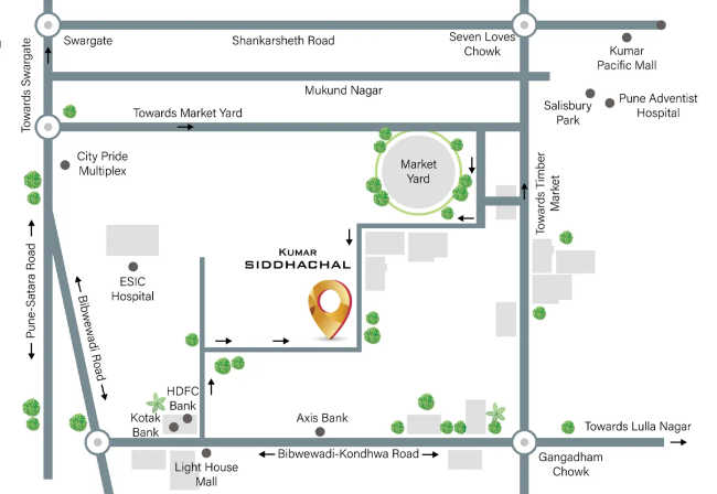 Kumar Siddhachal Gultekadi - Location Map