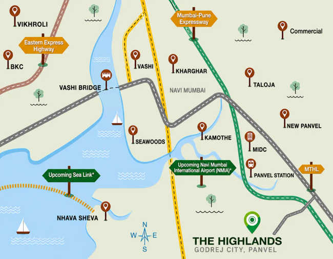 Godrej The Highlands Panvel - Location Map