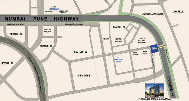 Kamdhenu Zion Kharghar - Location Map