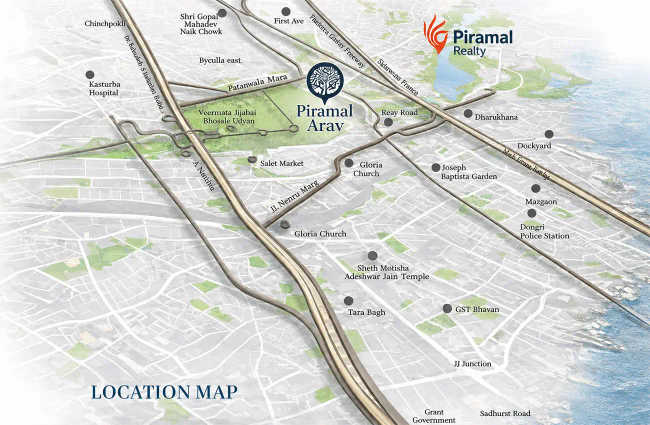 Piramal Arav Byculla - Location Map