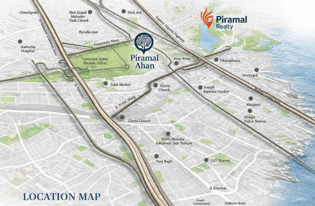 Piramal Ahan Byculla - Location Map