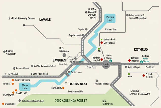 Skyi Tigers Nest Bhugaon - Location Map