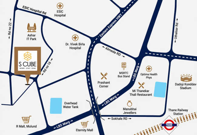 Rio S Cube Wagle Estate - Location Map