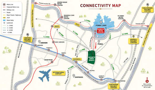 Nahar Chandi Valley Powai - Location Map