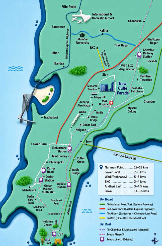 Lodha Lumis Wadala - Location Map