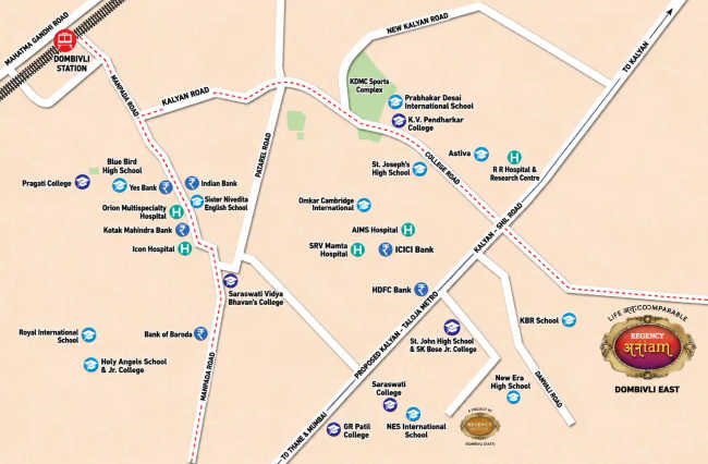Regency Anantam Dombivali - Location Map