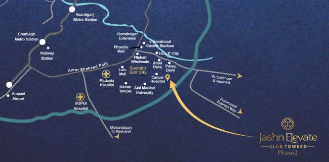 Jashn Elevate Golf City - Location Map