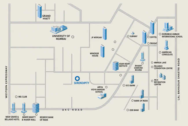 Forum Serendipity Bandra - Location Map