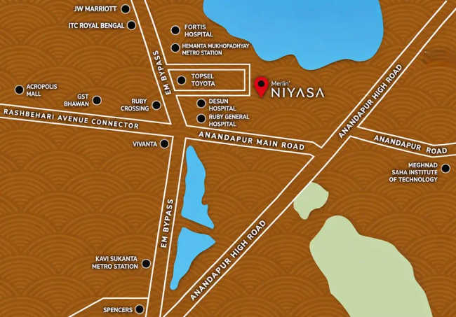 Merlin Niyasa Anandapur - Location Map