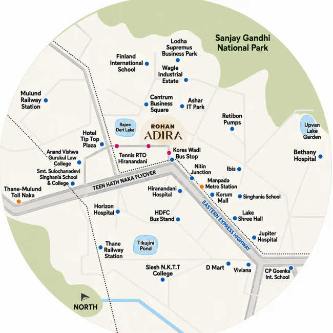 Rohan Adira Louis Wadi - Location Map