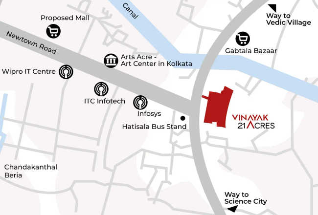 Vinayak 21 Acres Jiran Gachhi - Location Map