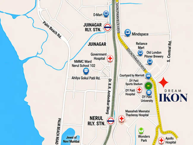 Dream Ikon Nerul - Location Map