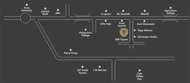 Kohinoor High Point Shivajinagar - Location Map