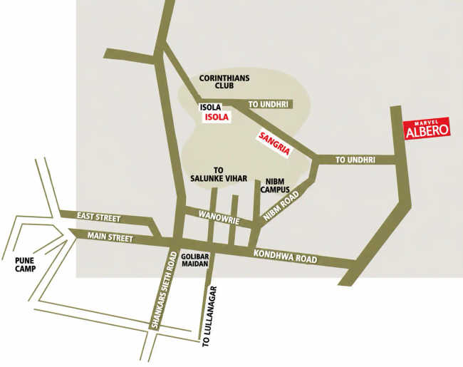 Marvel Albero Kondhwa - Location Map