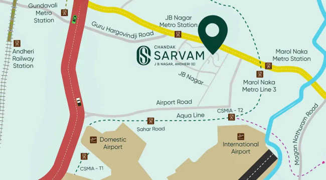 Chandak Sarvam Andheri - Location Map