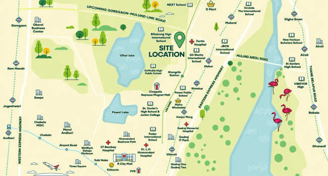 Godrej Nurture Bhandup - Location Map