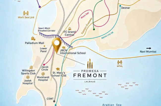 Promesa Fremont Chinchpokli - Location Map