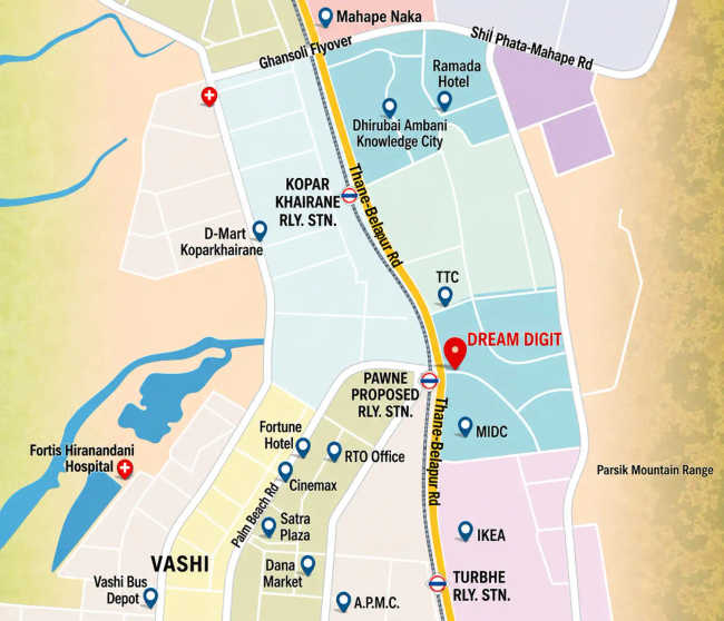 Dream Digit Pawane - Location Map