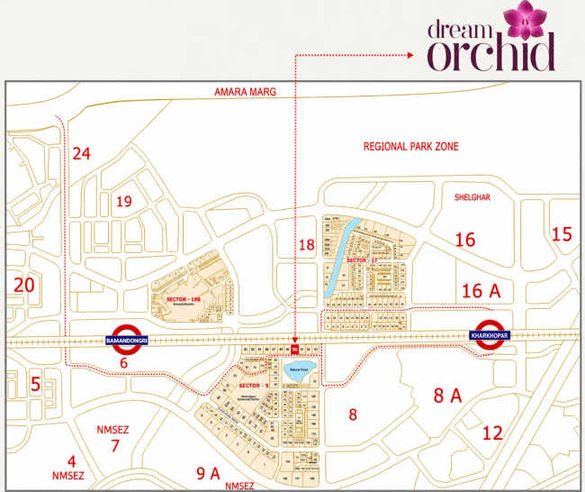 Dream Orchid Ulwe - Location Map