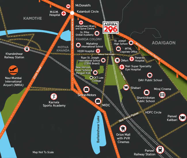 GeeCee Aspira 206 Panvel - Location Map