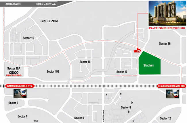 Platinum Emporius Ulwe - Location Map