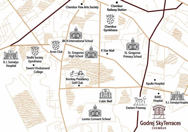 Godrej Sky Terraces Chembur - Location Map