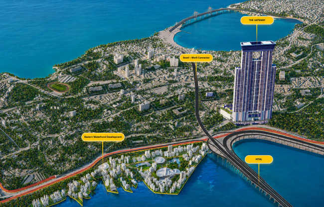L&T The Gateway Sewri - Location Map