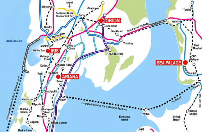 Ruparel Iris Matunga - Location Map