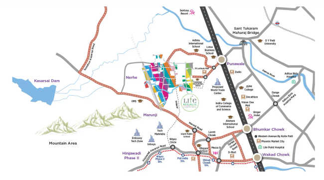 Kolte Patil Canvas Hinjewadi - Location Map