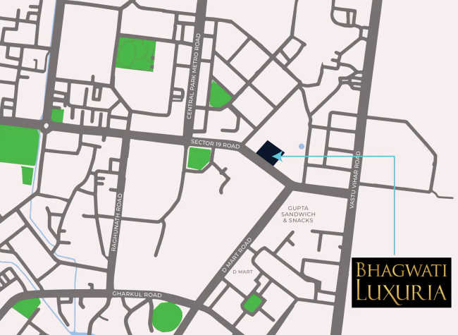 Bhagwati Luxuria Kharghar - Location Map