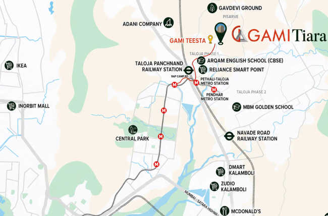 Gami Tiara Taloja - Location Map