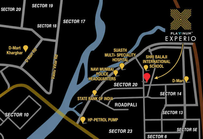 Platinum Experio Kalamboli - Location Map