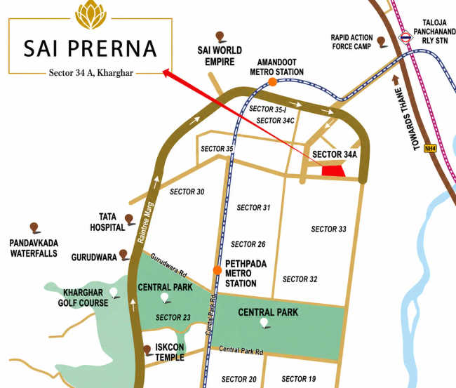 Sai Prerna Kharghar - Location Map