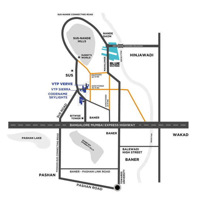 VTP Skylights Baner - Location Map