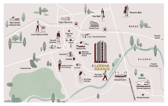 Lodha Magnus Hinjewadi - Location Map