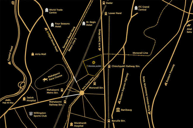 Runwal 7 Mahalaxmi Mahalaxmi - Location Map