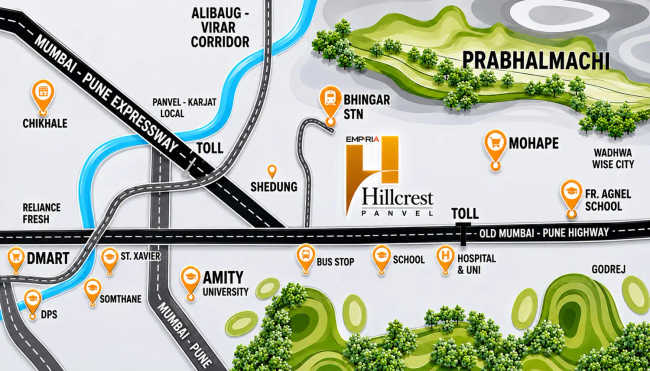 Emperia Hillcrest Panvel - Location Map