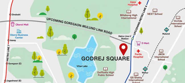 Godrej Square Bhandup - Location Map